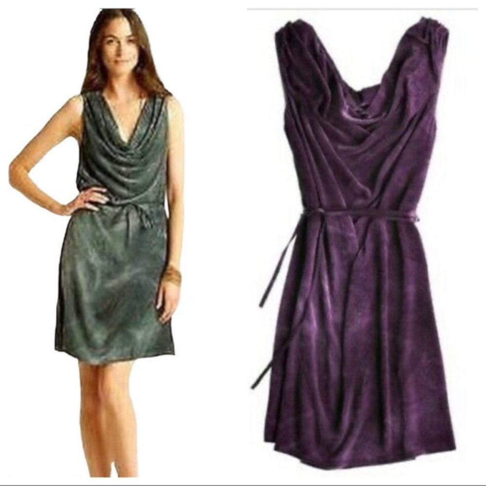 Calypso St Barth Purple Velvet Dress